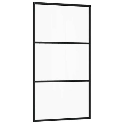 vidaXL Sliding Door with Hardware Set 102x205 cm ESG Glass&Aluminium 4
