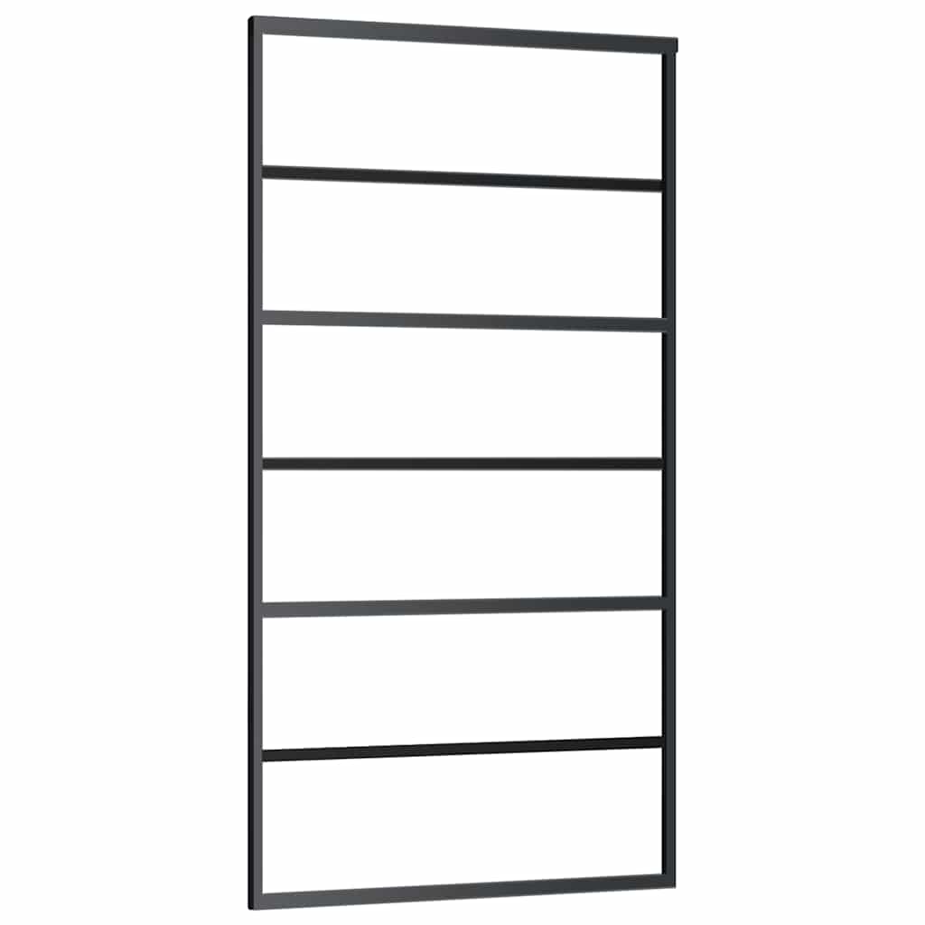 vidaXL Sliding Door with Hardware Set 102x205 cm ESG Glass&Aluminium 4