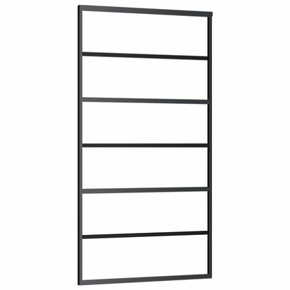vidaXL Sliding Door with Hardware Set 102x205 cm ESG Glass&Aluminium 4