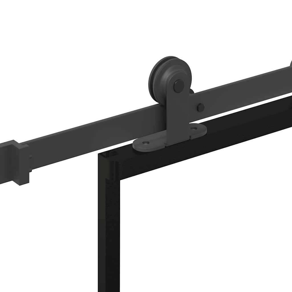 vidaXL Sliding Door with Hardware Set 102x205 cm ESG Glass&Aluminium 5