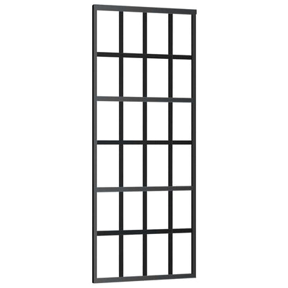 vidaXL Sliding Door with Hardware Set 76x205 cm ESG Glass&Aluminium 4