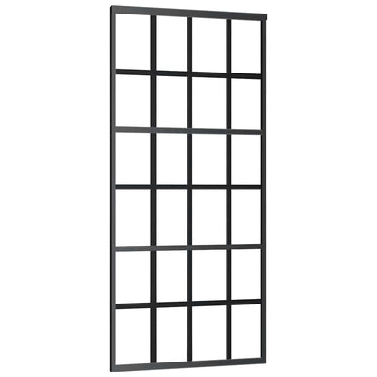 vidaXL Sliding Door with Hardware Set 90x205 cm ESG Glass&Aluminium 4