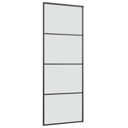 vidaXL Sliding Door with Hardware Set 76x205 cm ESG Glass&Aluminium 4