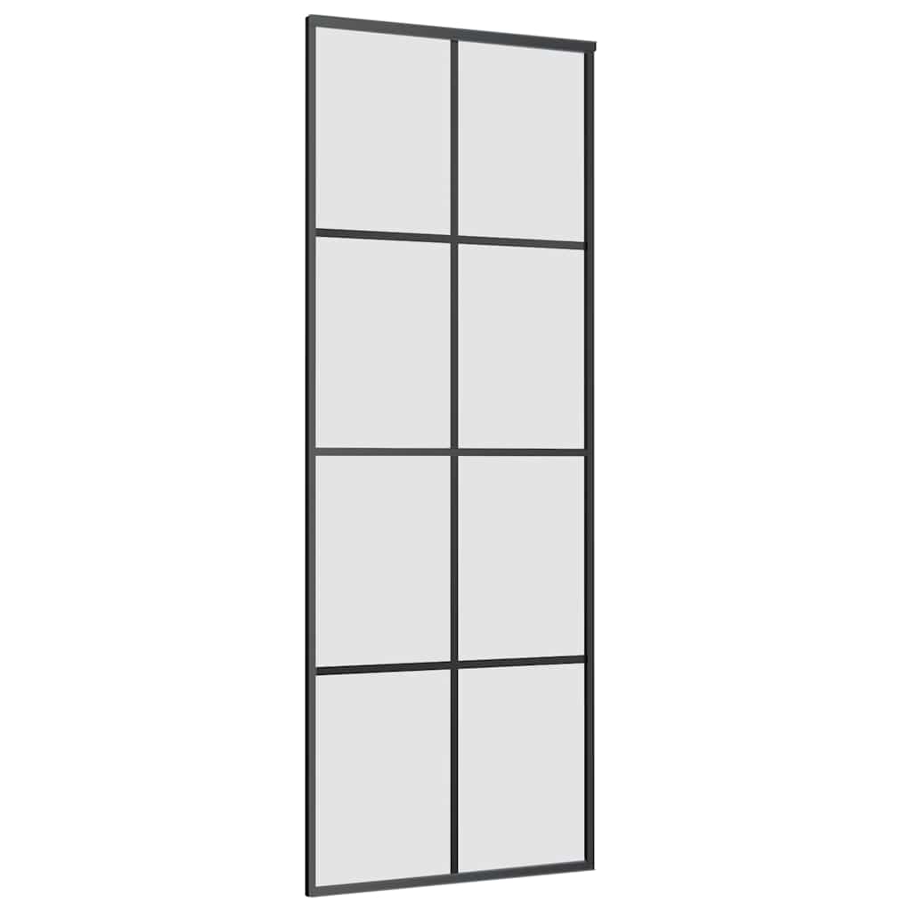 vidaXL Sliding Door with Hardware Set 76x205 cm ESG Glass&Aluminium 4