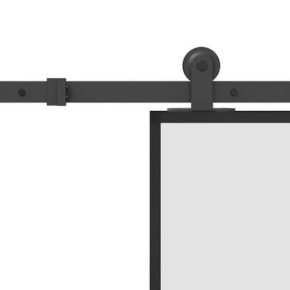 vidaXL Sliding Door with Hardware Set 76x205 cm ESG Glass&Aluminium 5