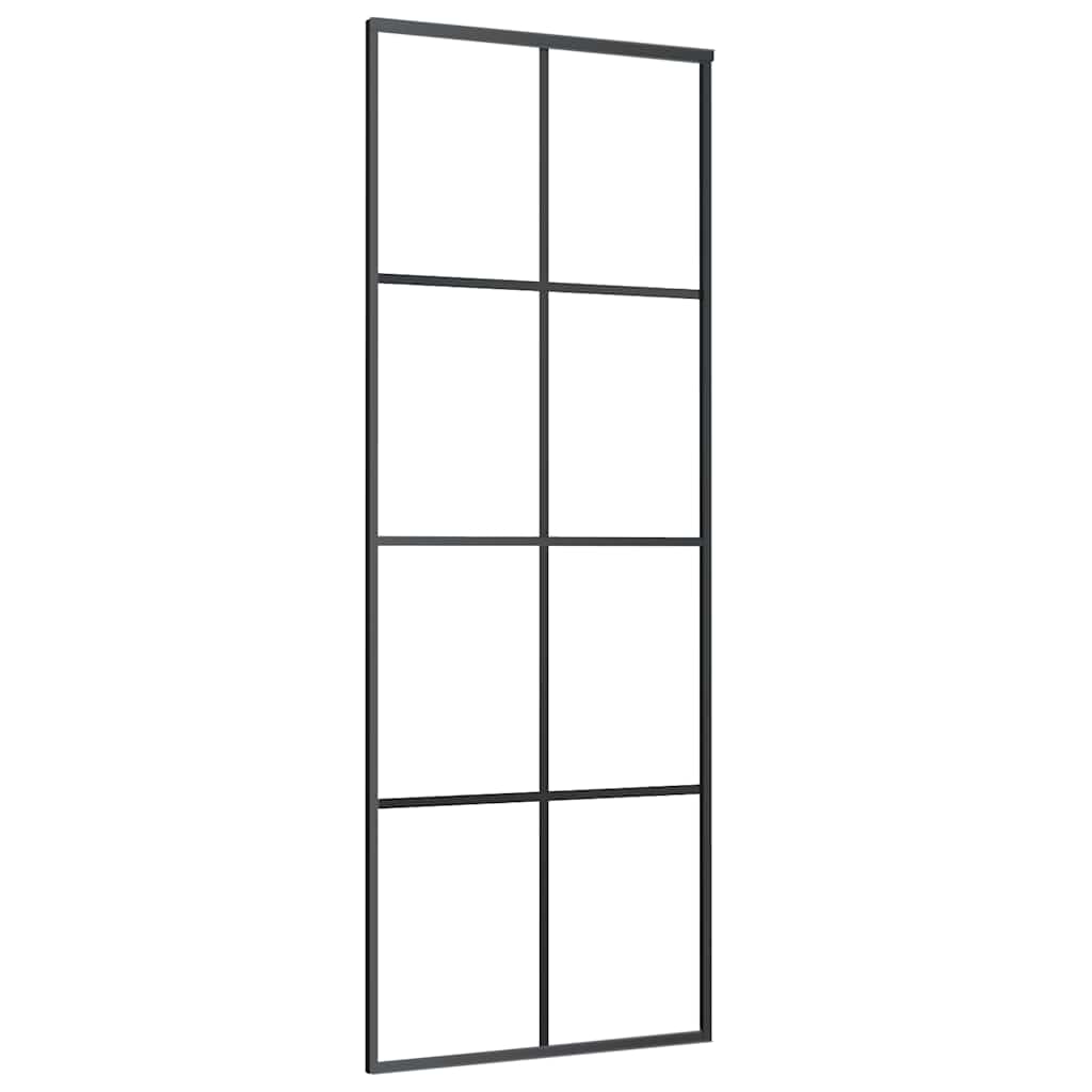vidaXL Sliding Door with Hardware Set 76x205 cm ESG Glass&Aluminium 4