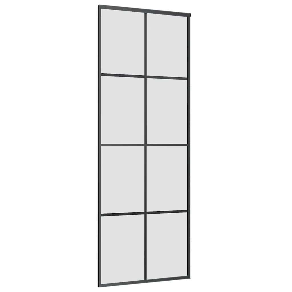 vidaXL Sliding Door with Hardware Set 76x205 cm ESG Glass&Aluminium 4