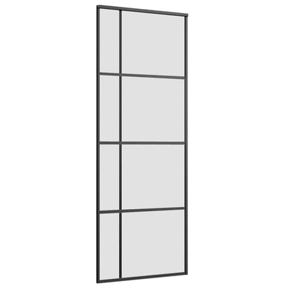 vidaXL Sliding Door with Hardware Set 76x205 cm ESG Glass&Aluminium 4