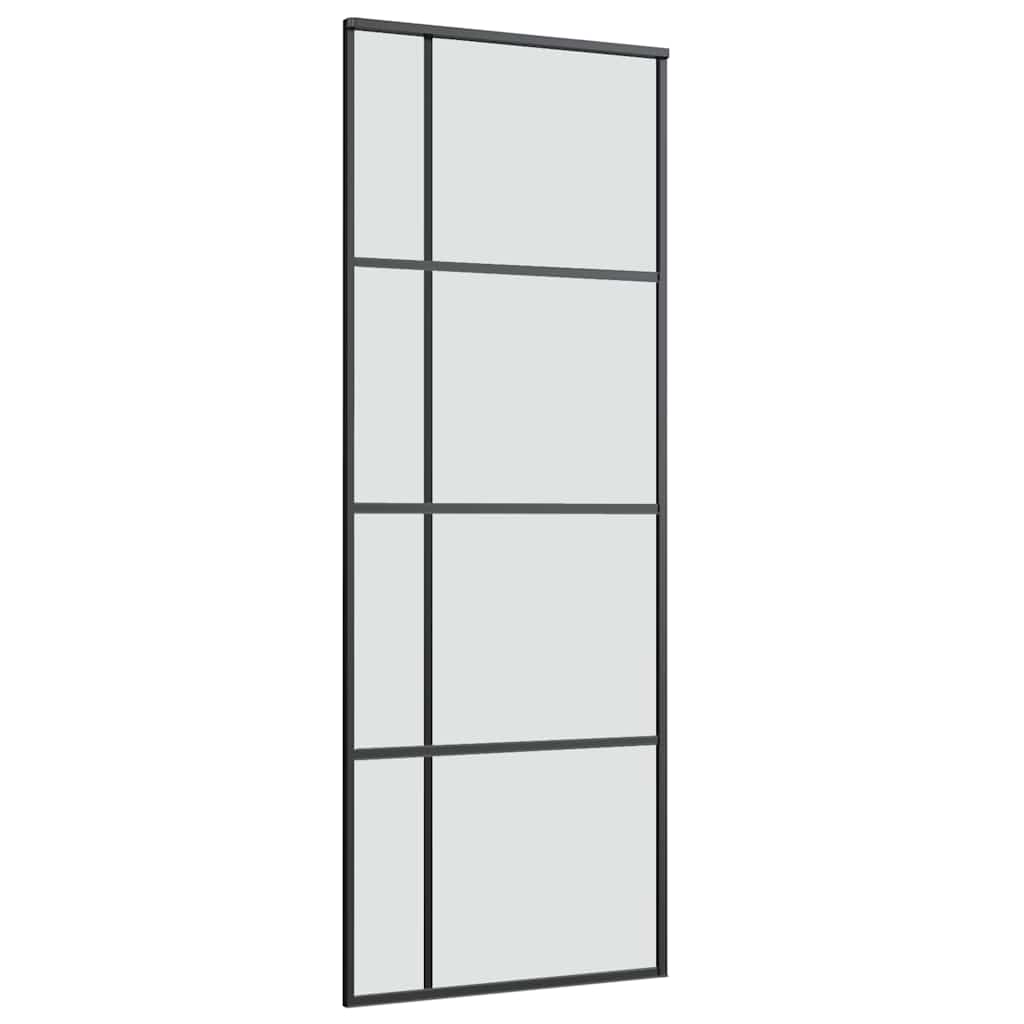 vidaXL Sliding Door with Hardware Set 76x205 cm ESG Glass&Aluminium 4