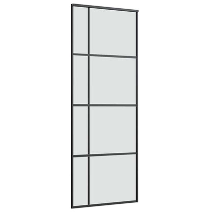 vidaXL Sliding Door with Hardware Set 76x205 cm ESG Glass&Aluminium 4