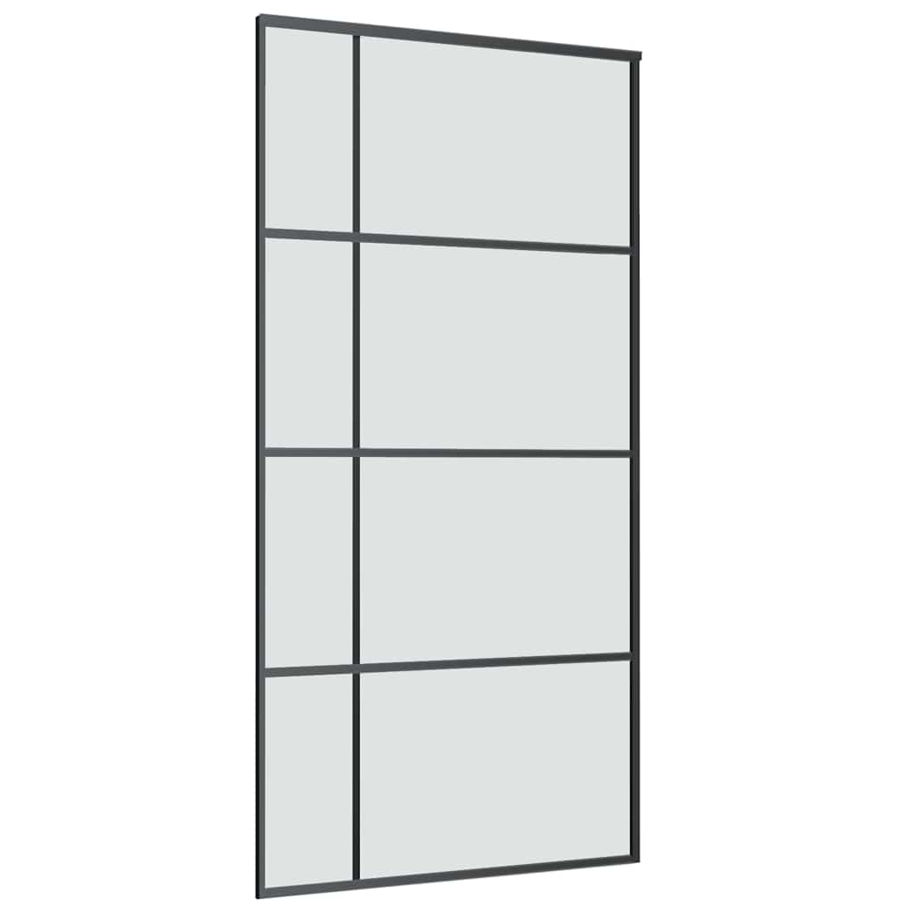 vidaXL Sliding Door with Hardware Set 102,5x205 cm ESG Glass&Aluminium 4
