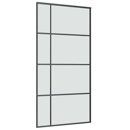 vidaXL Sliding Door with Hardware Set 102,5x205 cm ESG Glass&Aluminium 4