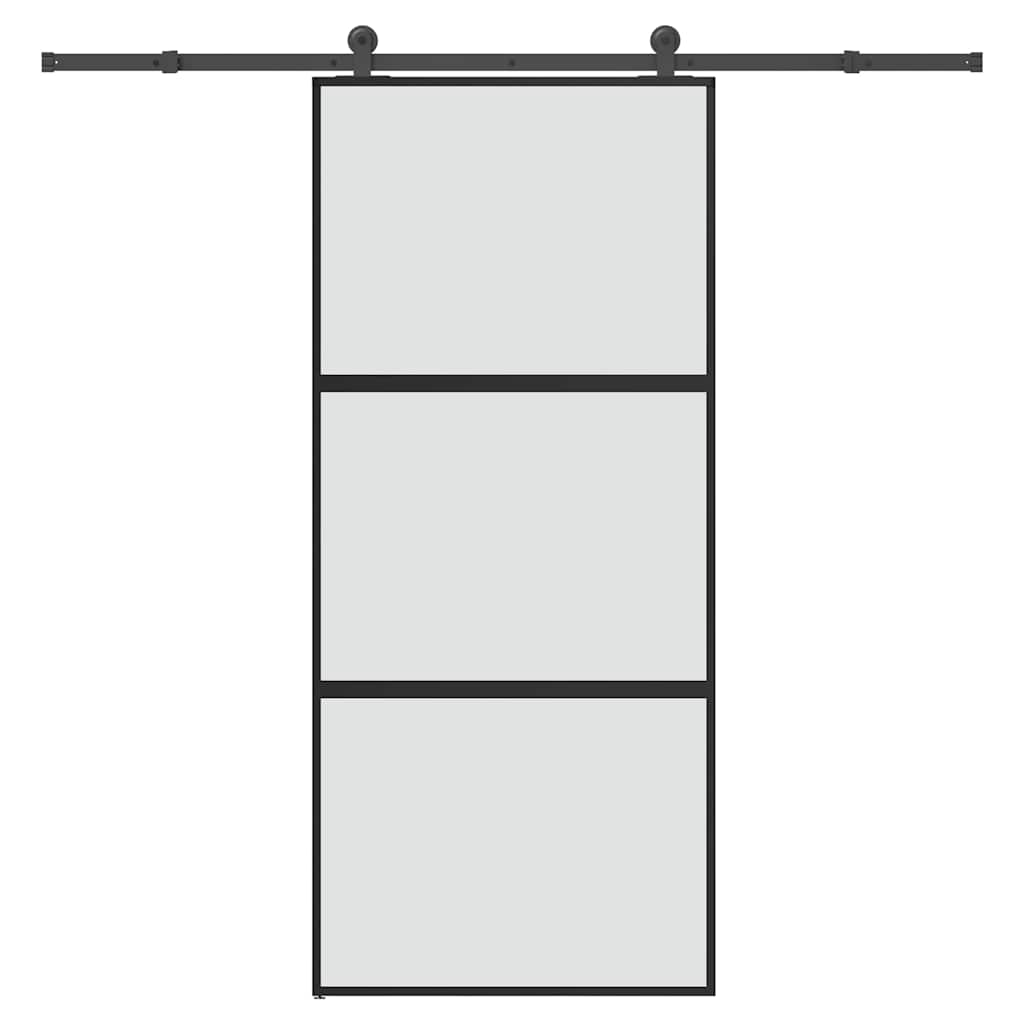 vidaXL Sliding Door with Hardware Set 90x205 cm 1
