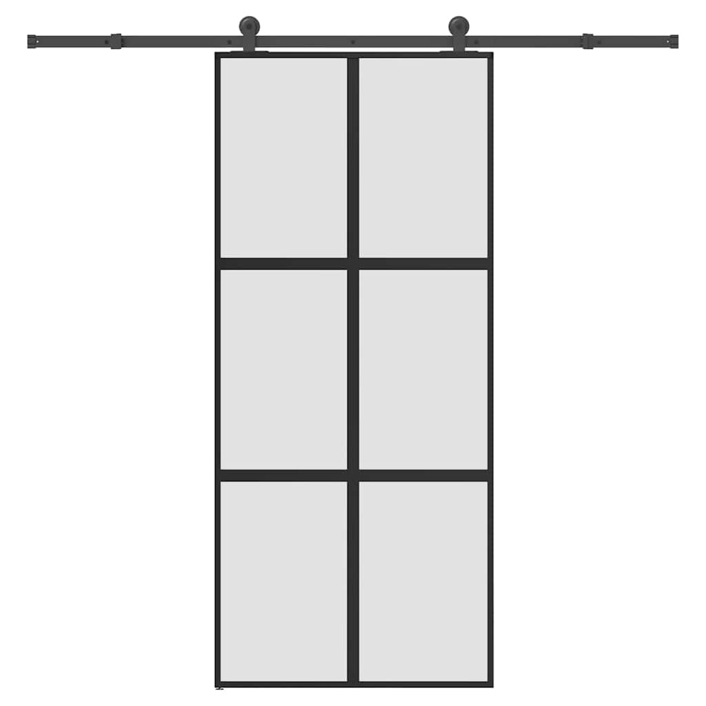 vidaXL Sliding Door with Hardware Set 90x205 cm 1