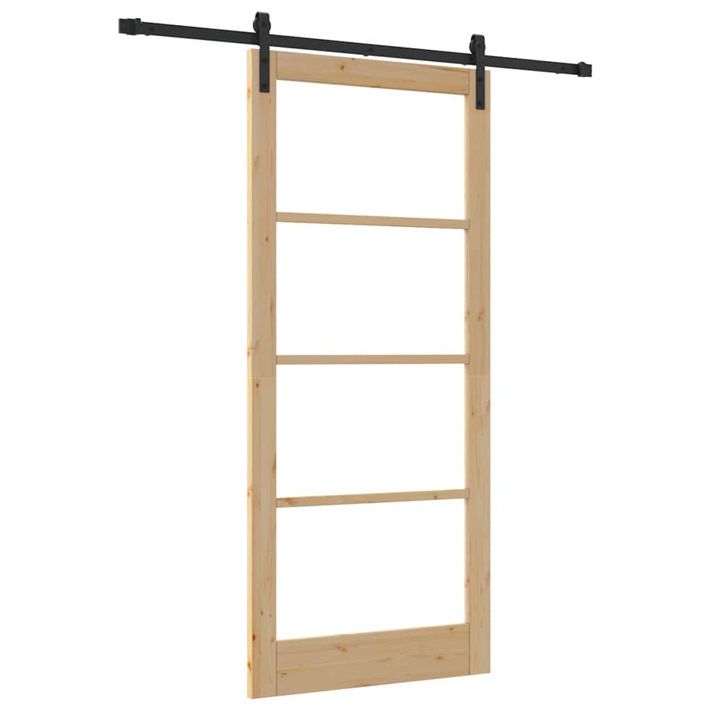 Sliding Door ORKDAL 183 cm Natural and black 211 cm