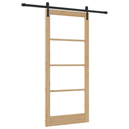 Sliding Door ORKDAL 183 cm Natural and black 211 cm