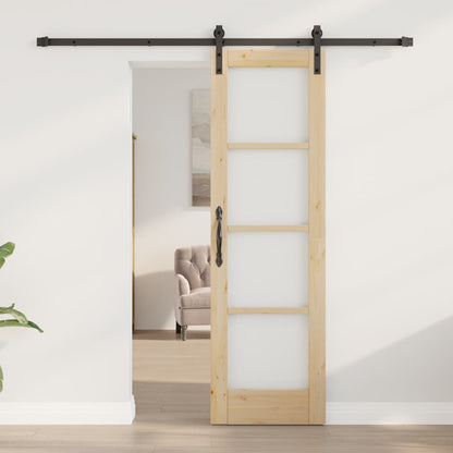 Sliding Door ORKDAL 200 cm Natural and black 61 cm 198.5 cm
