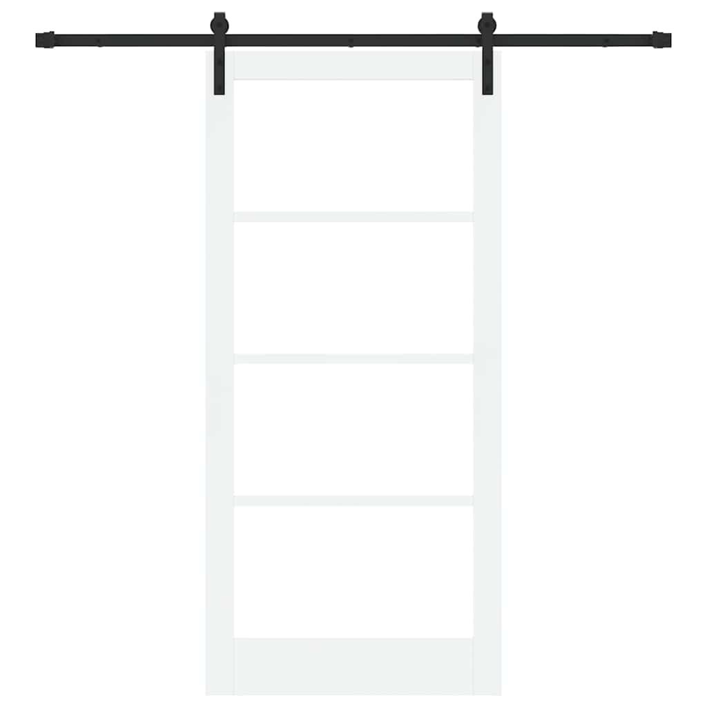 vidaXL Sliding Door ORKDAL White and Black 93 x 202 cm 4