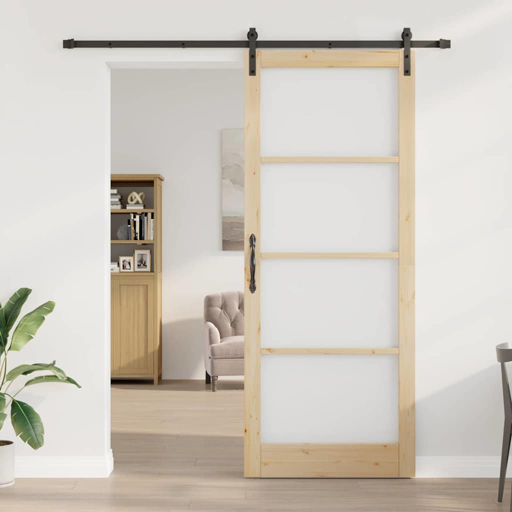 vidaXL Sliding Door Other ORKDAL Brown 93 x 232 cm 3