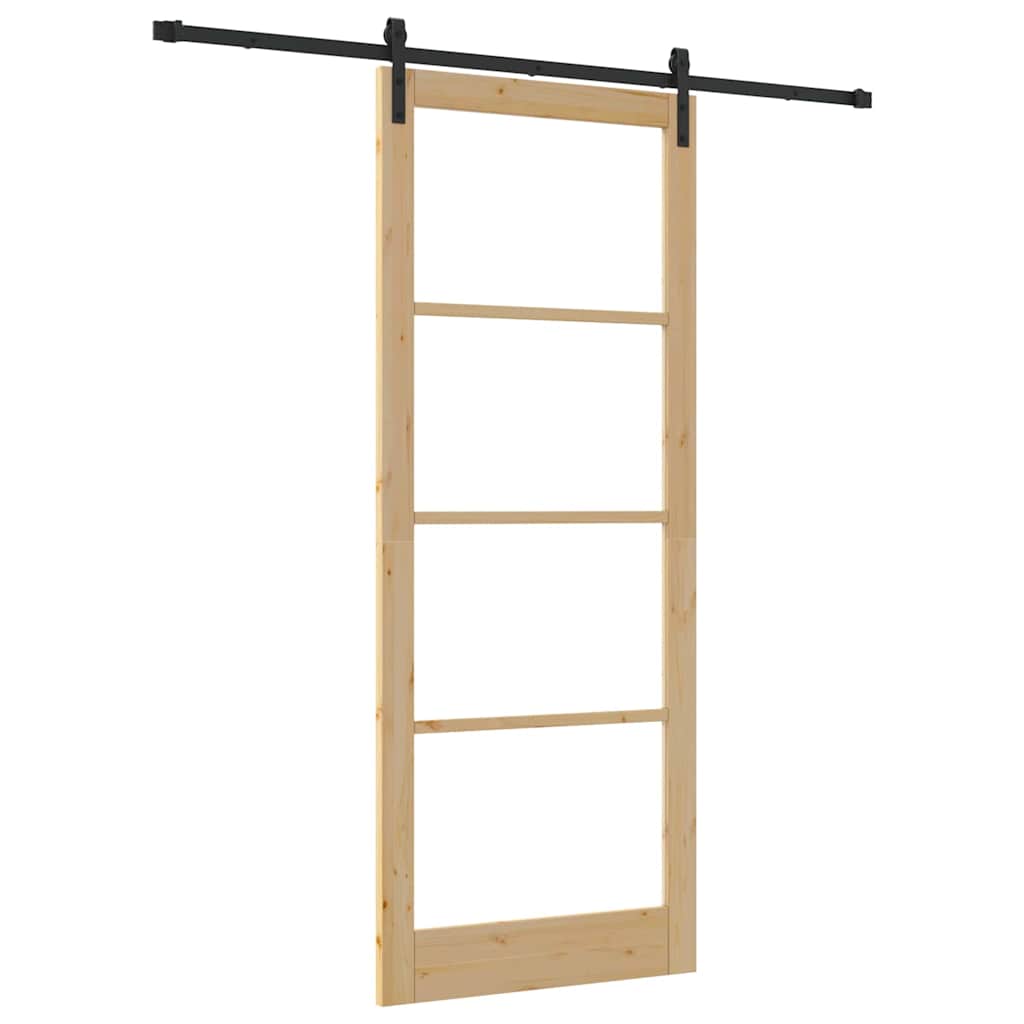 vidaXL Sliding Door Other ORKDAL Brown 93 x 232 cm 2