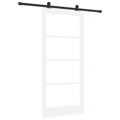 vidaXL Sliding Door ORKDAL 93 x 202 cm Solid Pine Wood and Glass 6