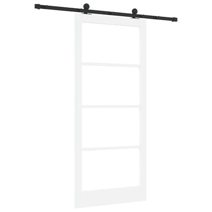 vidaXL Sliding Door ORKDAL 93 x 211 cm Solid Pine Wood and Glass 6