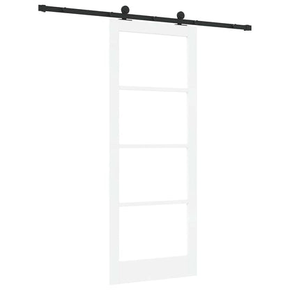 vidaXL Sliding Door ORKDAL 83 x 211 cm Solid Pine Wood and Glass 6