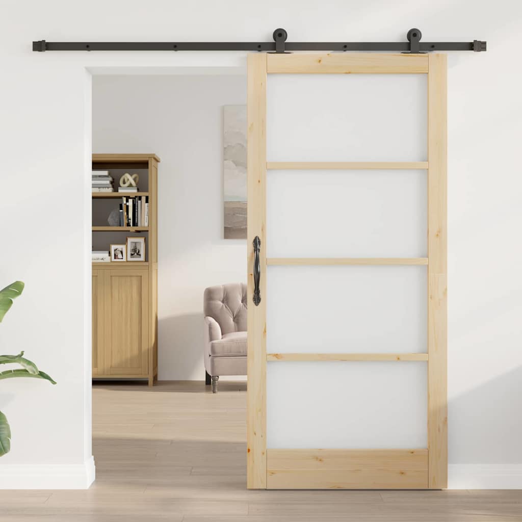 vidaXL Sliding Door ORKDAL Natural 93 x 202 cm 3