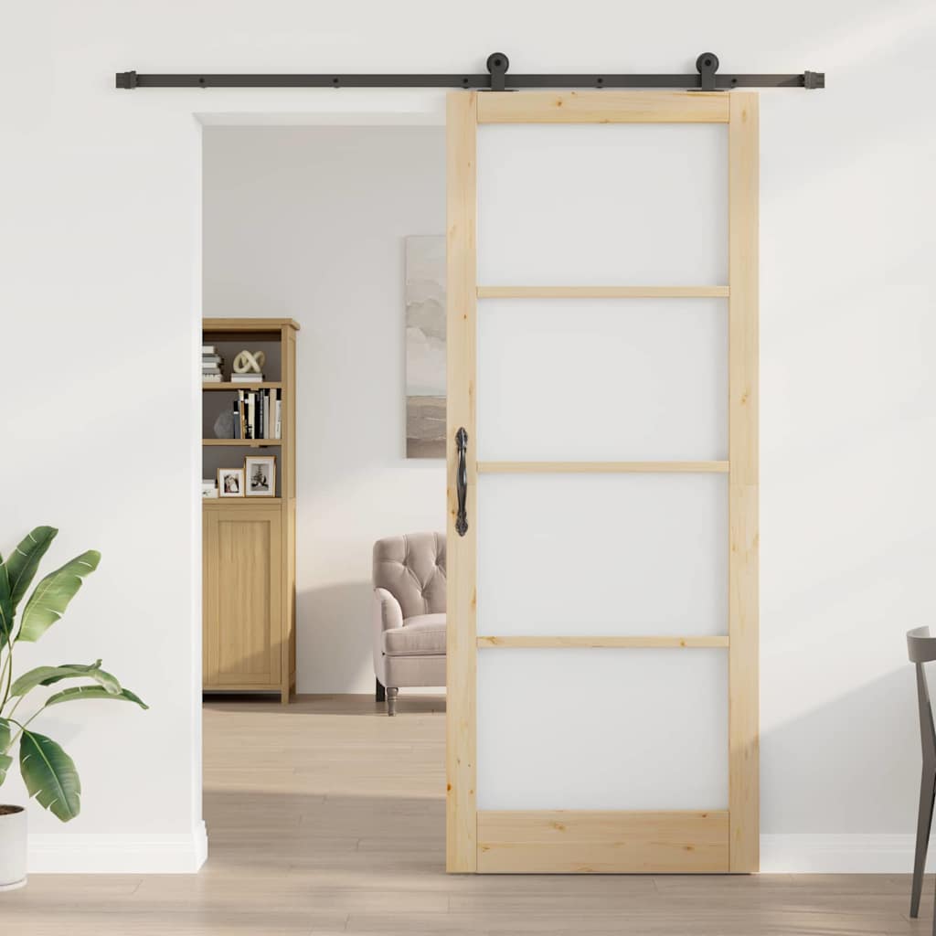 vidaXL Sliding Door ORKDAL Natural 93 x 232 cm 3