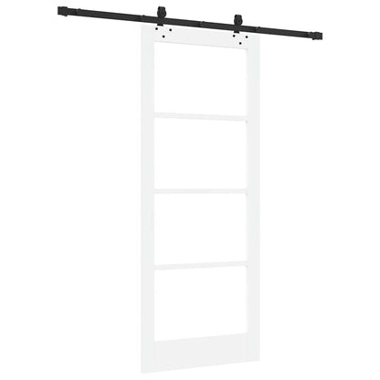 vidaXL Sliding Door ORKDAL 83 x 202 cm Solid Pine Wood and Glass 6