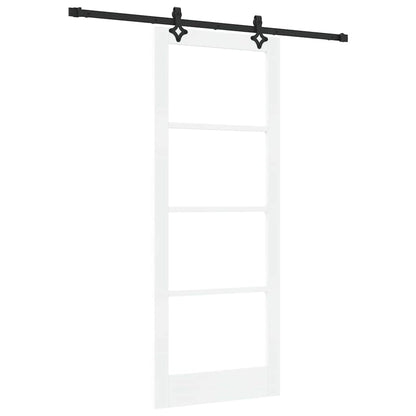 vidaXL Sliding Door ORKDAL 83 x 211 cm Solid Pine Wood and Glass 2