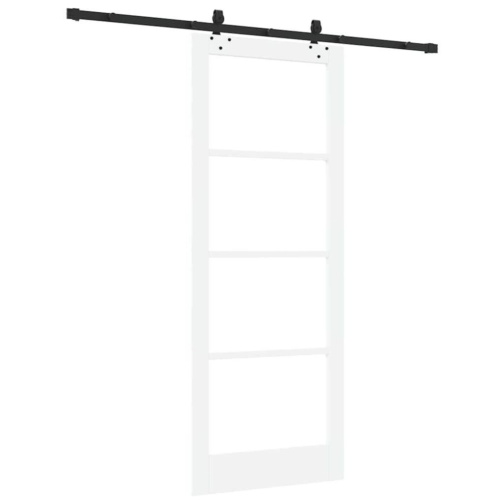 vidaXL Sliding Door ORKDAL 83 x 211 cm Solid Pine Wood and Glass 6