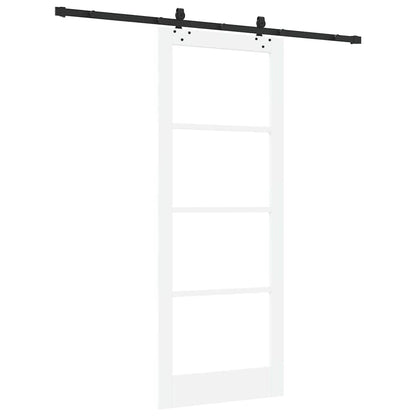 vidaXL Sliding Door ORKDAL 83 x 211 cm Solid Pine Wood and Glass 6