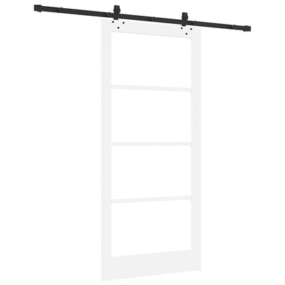 vidaXL Sliding Door ORKDAL 93 x 202 cm Solid Pine Wood and Glass 6