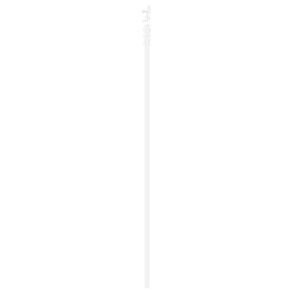 vidaXL Sliding Door 83 x 202 cm Solid Pine Wood and Glass White 5