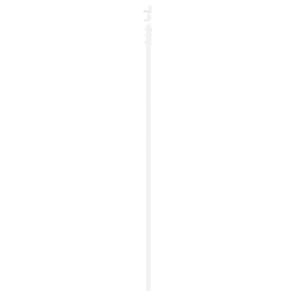 vidaXL Sliding Door 83 x 211 cm Solid Pine Wood and Glass White 5