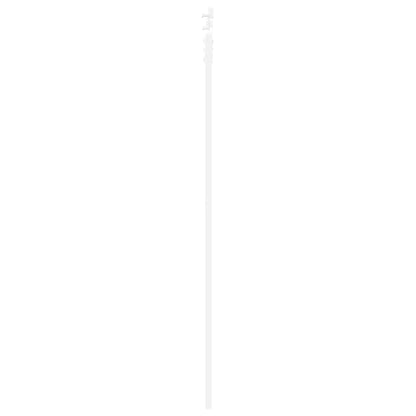 vidaXL Sliding Door 83 x 211 cm Solid Pine Wood and Glass White 5