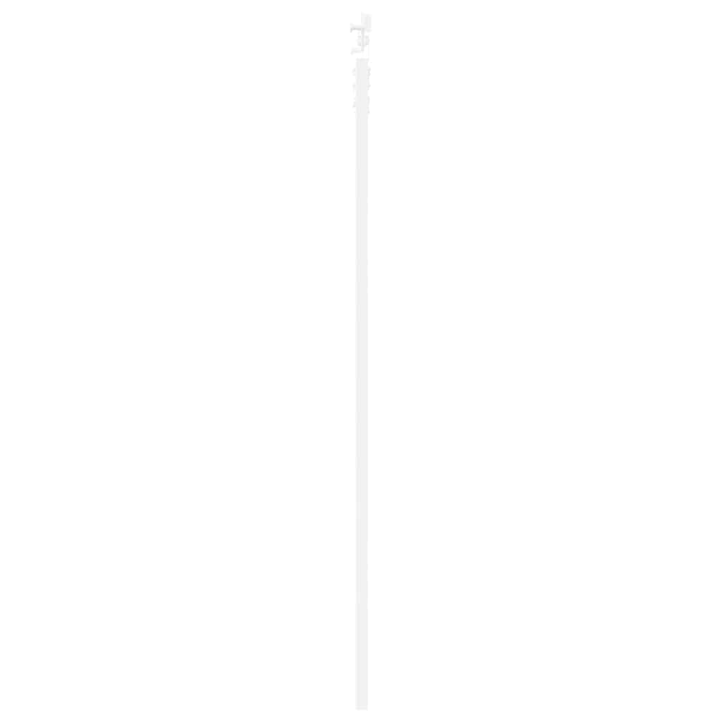 vidaXL Sliding Door 93 x 202 cm Solid Pine Wood and Glass White 5