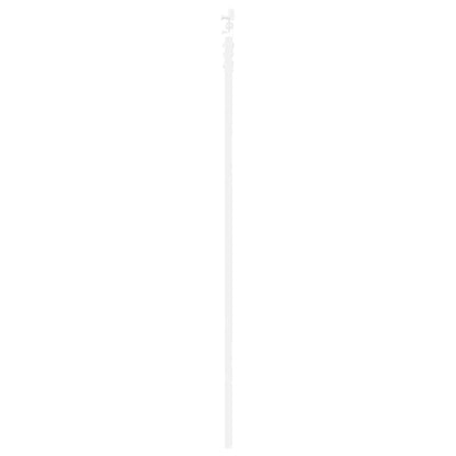 vidaXL Sliding Door 93 x 202 cm Solid Pine Wood and Glass White 5