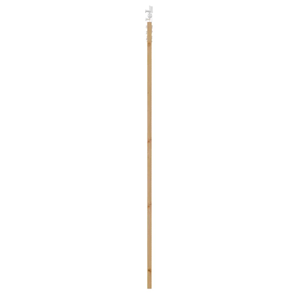 vidaXL Sliding Door 93 x 232 cm Solid Pine Wood and Glass Natural 5