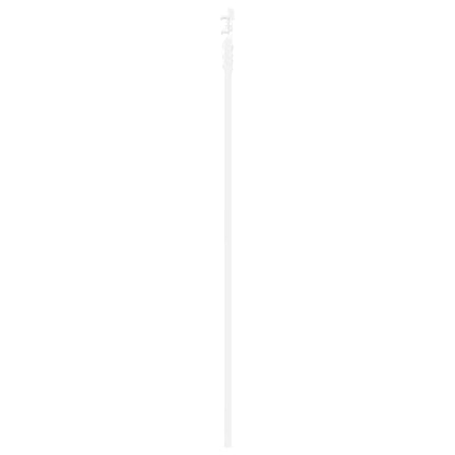vidaXL Sliding Door 83 x 202 cm Solid Pine Wood and Glass White 5