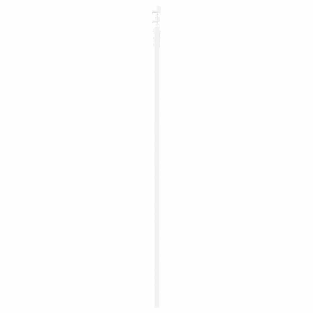 vidaXL Sliding Door 83 x 211 cm Solid Pine Wood and Glass White 5