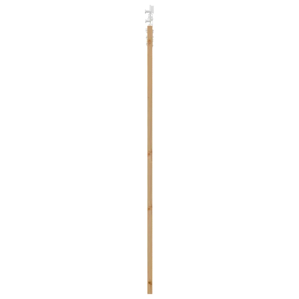 vidaXL Sliding Door 93 x 202 cm Solid Pine Wood and Glass Natural 5