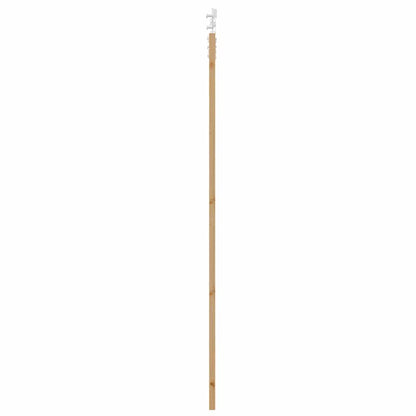 vidaXL Sliding Door 93 x 232 cm Solid Pine Wood and Glass Natural 5