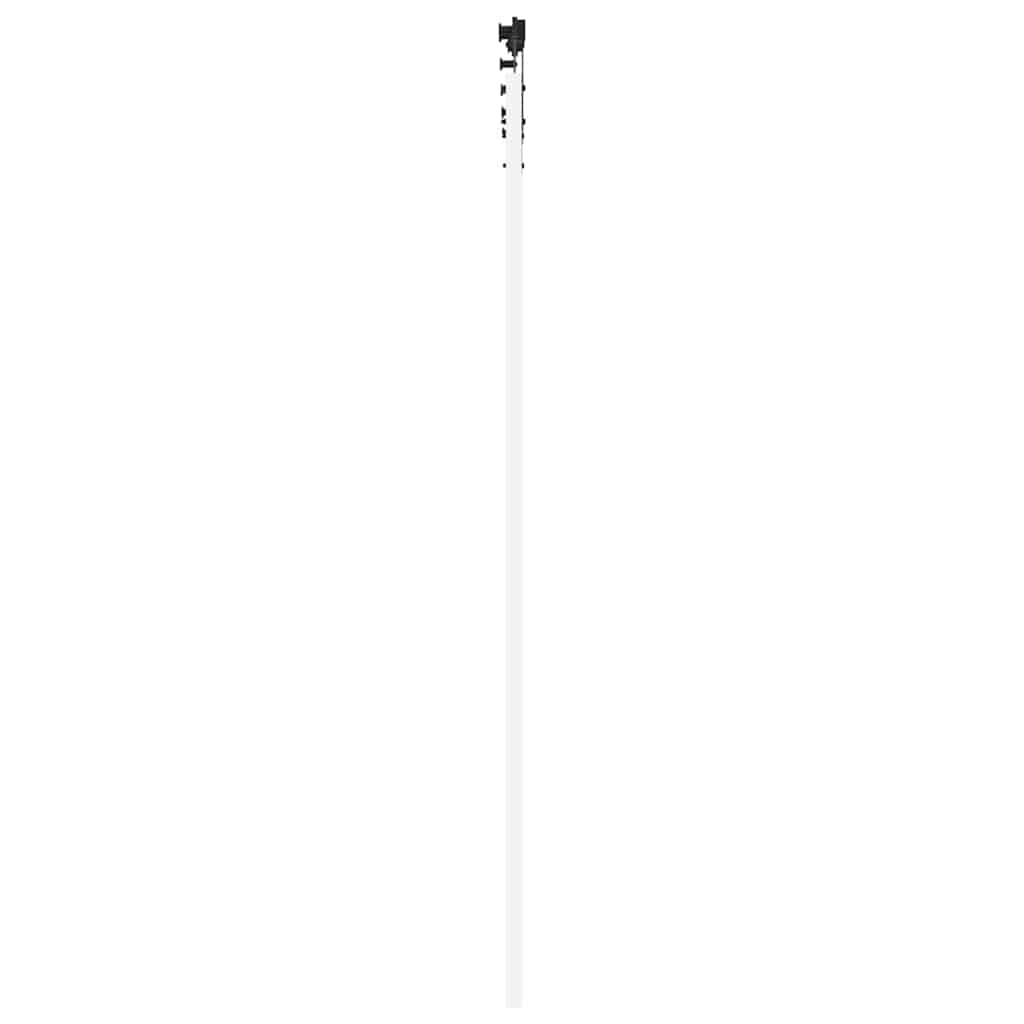 vidaXL Sliding Door 93 x 232 cm Solid Pine Wood and Glass White 5