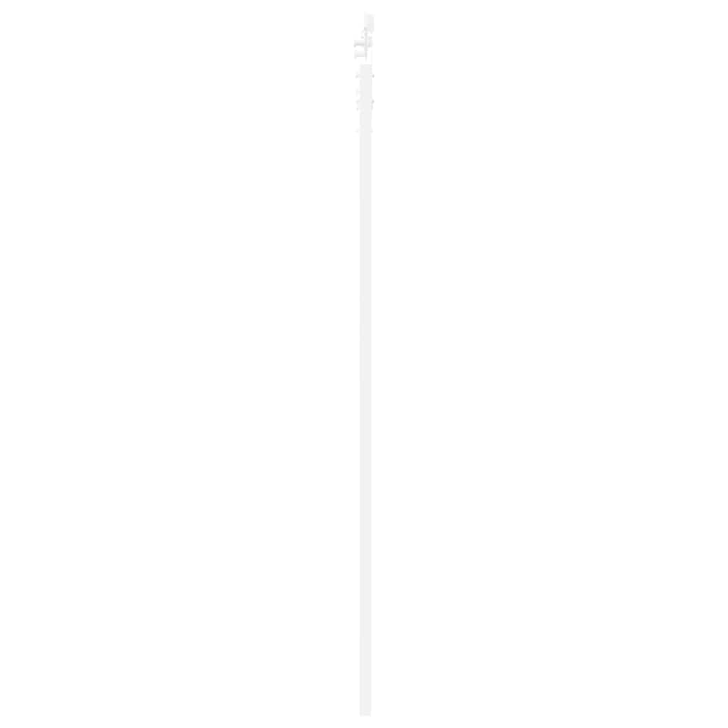 vidaXL Sliding Door 83 x 211 cm Solid Pine Wood and Glass White 5