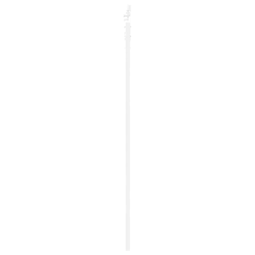 vidaXL Sliding Door 93 x 202 cm Solid Pine Wood and Glass White 5