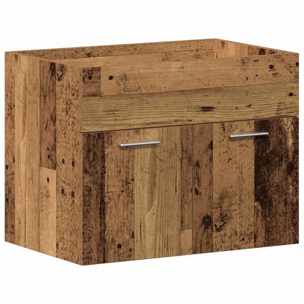 Sink Cabinet with Built-in Basin Engineered Wood 60 x 38.5 x 46 cm with faucet
