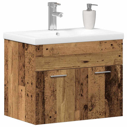 Sink Cabinet with Built-in Basin Engineered Wood 60 x 38.5 x 46 cm with faucet