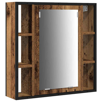 vidaXL Bathroom Furniture Set 3 pcs Old Wood Engineered Wood 5